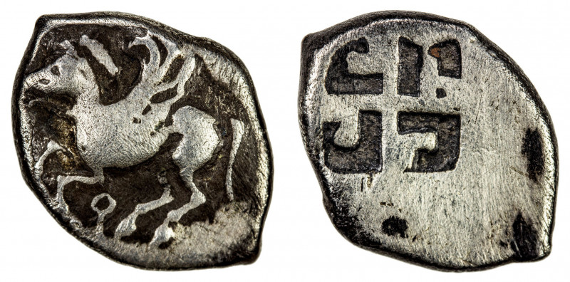 CORINTHIA: Corinth, AR drachm (2.74g), ca. 550-500 BC, SNG Copenhagen 1, BMC-26,...