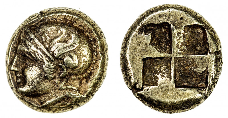 IONIA: Phokaia, EL hekte (1/6 stater) (2.57g), ca. 478-387 BC, SNG Copenhagen 10...