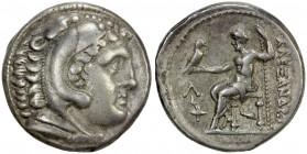 MACEDONIAN KINGDOM: Alexander III 'the Great', 336-323 BC, AR tetradrachm (16.95g), Amphipolis, ca. 307-297 BC, Price-485, struck under Kassander, hea...
