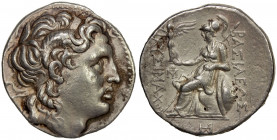THRACIAN KINGDOM: Lysimachos, 305-281 BC, AR tetradrachm (17.11g), Amphipolis, ca. 288/7-282/1, Thompson-202var, Müller—, diademed head of Alexander I...