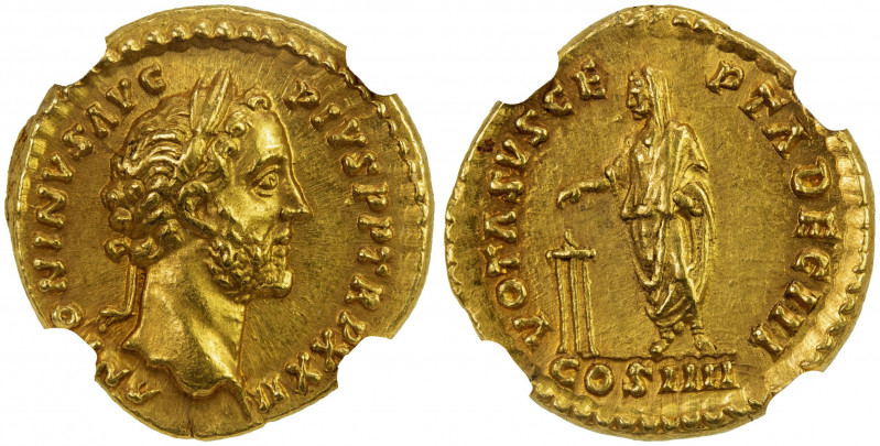 ROMAN EMPIRE: Antoninus Pius, 138-161 AD, AV aureus (7.38g), Rome, 158-159 AD, R...