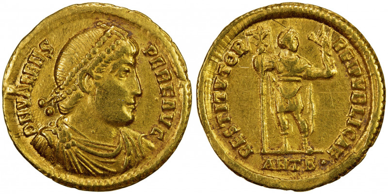 ROMAN EMPIRE: Valentinian I, 364-375 AD, AV solidus (4.43g), Antioch, S-19269, d...