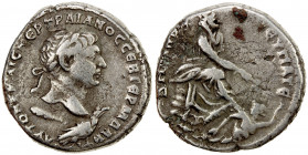 ROMAN PROVINCIAL: SYRIA: Trajan, 98-117 AD, AR tetradrachm (13.74g), Antioch, 110-112 AD, Prieur-1498, RPC III 3540, laureate head right, club & eagle...