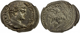ROMAN PROVINCIAL: SYRIA: Caracalla, 198-217 AD, BI tetradrachm (11.37g), Damascus, 215-217 AD, Prieur-1205, laureate head right, AYT KAI ANTΩNINOC CE ...