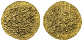 OTTOMAN EMPIRE: Mehmet IV, 1648-1687, AV sultani (3.47g), Baghdad, AH1058, A-1383, NP-443, Damali-BG.A1, reverse with sultan al-birrayn … formula, bol...