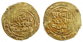 GREAT MONGOLS: temp. Ögedei, 1227-1241, AV dinar (4.39g), Samarqand, AH[6]36, A-O3738, date clearly legible in the margin on one side, the mint name a...