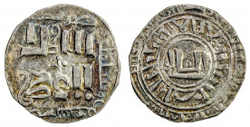 CHAGHATAYID KHANS: temp. Qaidu, 1270-1302, AR dirham (1.58g), Almaligh, AH676, A-1985, standard design for this mint, with Qaidu's tamgha above the mi...