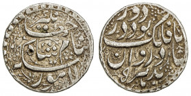 MUGHAL: Jahangir, 1605-1628, AR sawai rupee (14.29g), Lahore, AH1019 year 5, KM-158.5, one small testmark, full strike, bold VF.
Estimate: USD 120 - ...