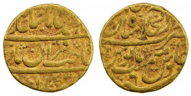 MUGHAL: Muhammad Shah, 1719-1748, AV mohur (10.88g), Shahjahanabad (Delhi), AH113x year 6, KM-439.4, VF.
Estimate: USD 600 - 700