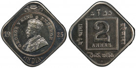 BRITISH INDIA: George V, 1910-1936, 2 annas, 1925(b), KM-516, S&W-8.243, proof restrike, PCGS graded Proof 63.
Estimate: USD 300 - 400