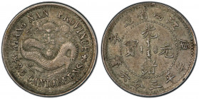 KIANGNAN: Kuang Hsu, 1875-1908, AR 5 cents, CD1900, Y-141a, L&M-214C, PCGS graded EF45.
Estimate: USD 125 - 175