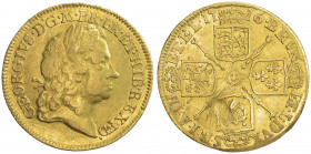 GREAT BRITAIN: George I, 1714-1727, AV guinea, 1716, KM-546.1, mount removed, bold VF.
Estimate: USD 500 - 600