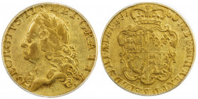 GREAT BRITAIN: George II, 1727-1760, AV guinea, 1760, KM-588, S-3680, last year of reign, PCGS graded VF25.
Estimate: USD 450 - 550