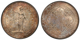 GREAT BRITAIN: AR trade dollar, 1911-B, KM-T5, Prid-21, an attractively toned example! PCGS graded MS62.
Estimate: USD 150 - 250