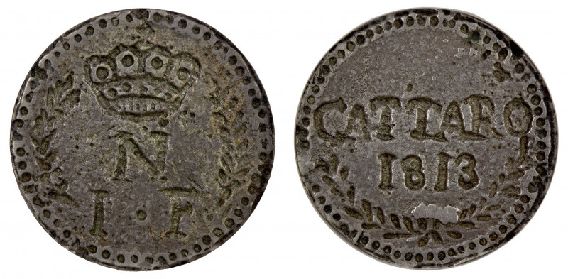 MONTENEGRO: CATTARO: Napoleon 1, 1807-1814, AR franco, Cattaro, 1813, KM-1, Paga...
