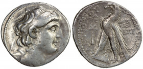 SELEUKID KINGDOM: Antiochos VII Euergetes (Sidetes), 138-129 BC, AR Tetradrachm (13.89g), Tyre, SE 182 (129/8 BC), SC-2109.10c, HGC-9/1074, diademed a...