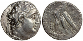 SELEUKID KINGDOM: Demetrios II Nikator, second reign, 129-125 BC, AR Tetradrachm (14.04g), Tyre, SE 183 (130/29 BC), SC-2195.1b, HGC-9/1122, diademed ...