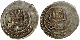 GOLDEN HORDE: Toqtu, 1291-1312, AR dirham (1.35g), Bulghar, AH692, A-2023D, Sing-61, anonymous, with date, mint, and tamgha on obverse, legend al-mulk...