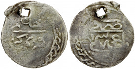 GIRAY KHANS: Qrim Giray, 1st reign, 1758-1764, AR para (0.45g), Baghcha-Saray, DM, A-2103A, Retowski-40, fine style, temporary issue in fine silver, a...