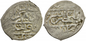 GIRAY KHANS: Qrim Giray, 2nd reign, 1768-1769, AR beshlik (0.96g), Baghcha-Saray, AH1182, A-2103.2, Retowski-40, fine silver, unusually nice strike, V...