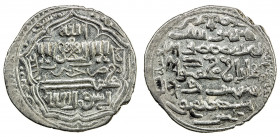 ILKHAN: Ghazan Mahmud, 1295-1304, AR 2 dirhams (4.53g), Khartabirt (Harput), AH699//699, A-2172, dated on both sides, wonderful strike, choice EF-AU, ...