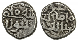 FATIMID PARTISANS AT MULTAN: al-'Aziz, 975-996, AR damma (0.57g), A-4591, FT-FG2, Isma'ili kalima // caliphal text nizar abu / mansur / al-imam al'az-...