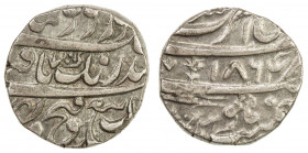 SIKH EMPIRE: AR gobindshahi rupee (10.50g), Amritsar, VS1864, KM-A20.2, Herrli-01.20.04, EF-AU, S, ex Jess A. Yockers Collection. From our own examina...