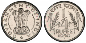 INDIA: Republic, ¼ rupee, 1950(b), KM-5, a wonderful proof example! PCGS graded Proof 64.
Estimate: USD 100 - 150
