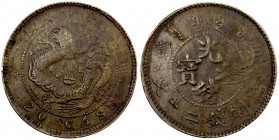 CHINA: Kuang Hsu, 1875-1908, AE 20 cash, ND, Y-5aa type, local warlord issue struck from rotated dies, interesting type with good English and Chinese ...