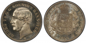 HANOVER: Georg V, 1851-1866, AR 1/6 thaler, 1859, KM-238, a fantastic quality example! PCGS graded MS66.
Estimate: USD 125 - 175