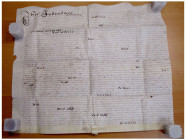 ENGLAND: James II, 1685-1688, indenture document, 1686, 62 x 53cm, made on December 21, 1686 between Anthony Palmer, yeoman, of Fratton, Portsea, and ...
