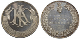 IRELAND: AR medal (67.92g), 1906, 51mm, silver award medal for the Irish Kennel Association, IKA (monogram) FOUNDED 1892 on scroll // crowned harp rev...