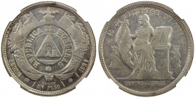 HONDURAS: AR peso, 1891/88, KM-52, NGC graded AU55.
Estimate: USD 120 - 160