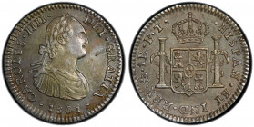 MEXICO: Carlos IV, 1788-1808, AR real, 1801, KM-81, assayer FT, PCGS graded AU58.
Estimate: USD 100 - 150
