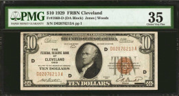 Fr. 1860-D. 1929 $10 Federal Reserve Bank Note. Cleveland. PMG Choice Very Fine 35.

Light circulation is seen on this $10 FRBN.

The Gary Burhop ...