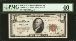 Fr. 1860-J. 1929 $10 Federal Reserve Bank Note. Kansas City. PMG Extremely Fine 40.

PMG comments "Minor Rust"

The Gary Burhop Collection of 1929...