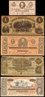 Lot of (9) Confederate Currency. Advertising Notes/Reproductions. 50 Cents to $100. Fine.

A grouping of nine Confederate reproduction and advertisi...
