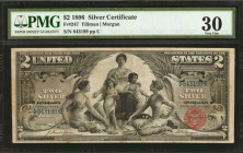 Fr. 247. 1896 $2 Silver Certificate. PMG Very Fine 30.

Good appeal is found on this Very Fine Educational Deuce.

Estimate: USD 1250 - 1750