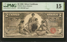 Fr. 248. 1896 $2 Silver Certificate. PMG Choice Fine 15.

A Choice Fine example of this Educational Deuce.

Estimate: USD 600 - 800