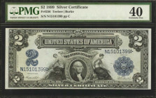 Fr. 256. 1899 $2 Silver Certificate. PMG Extremely Fine 40.

A mid grade offering of this attractive Silver Certificate Deuce.

Estimate: USD 600 ...