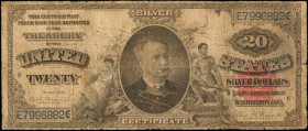 Fr. 319. 1891 $20 Silver Certificate. Very Good.

A Very Good offering of this popular $20 Silver Certificate design. Tears, pinholes, internal tear...