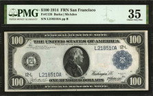Fr. 1128. 1914 $100 Federal Reserve Note. San Francisco. PMG Choice Very Fine 35.

A San Francisco high denomination FRN which boasts bright paper a...