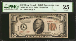Fr. 2303. 1934A $10 Hawaii Emergency Note. PMG Very Fine 25.

A Very Fine example of this Hawaii WWII era note.

Estimate: USD 75 - 125