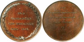 "1846" (1861) Bache Coast Survey Life Saving Medal. By Franklin Peale. Julian LS-4. Bronze. Proof-63 BN (NGC).

34 mm.

Ex Eric P. Newman Numismat...