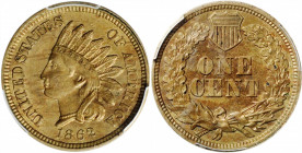 1862 Indian Cent. MS-62 (PCGS).

PCGS# 2064. NGC ID: 227H.

Estimate: USD 100