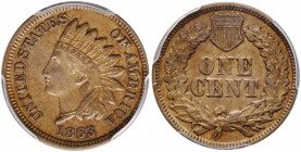 1863 Indian Cent. Snow-20, FS-302. Misplaced Date. AU-55 (PCGS). CAC. Eagle Eye Photo Seal.

PCGS# 412750.

Estimate: USD 200