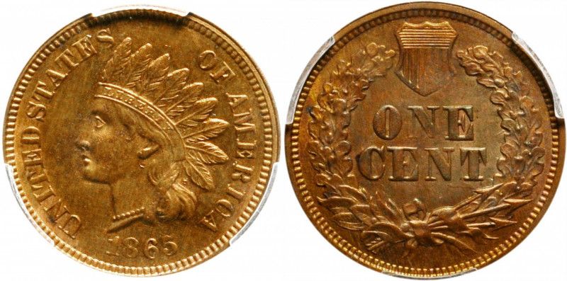 1865 Indian Cent. Fancy 5. Unc Details--Cleaned (PCGS).

PCGS# 2082. NGC ID: 2...