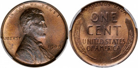 1909 Lincoln Cent. V.D.B. MS-65 RB (PCGS).

PCGS# 2424. NGC ID: 22AZ.

Estimate: USD 75