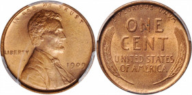 1909 Lincoln Cent. V.D.B. MS-65 RB (PCGS).

PCGS# 2424. NGC ID: 22AZ.

Estimate: USD 75