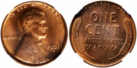 1931-S Lincoln Cent. MS-64 RB (NGC).

PCGS# 2619. NGC ID: 22D4.

Estimate: USD 225